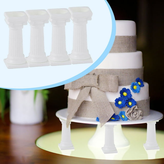 Roman Column Cake Tiered Stands, Fondant Cakes Tier Separator Support Stand,Multilayer Wedding Cake Decoration Support Tool Sets Bakeware Organizer Rack for Cabinet Silicone Bakeware Sling Bakeware