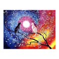 thumbnail image 1 of Taladro Pintura Diamante (DE2492) 5D DIY Luna Llena Gato Punto de Cruz Bordado Kit (A) 45x60cm FLhrweasw Nuevo, 1 of 1