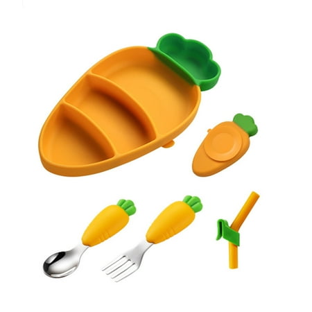 

Naittoop Clearance 2024! Food Grade Household Baby Food Tray With Suction Cup For Independent Eating Training Tableware