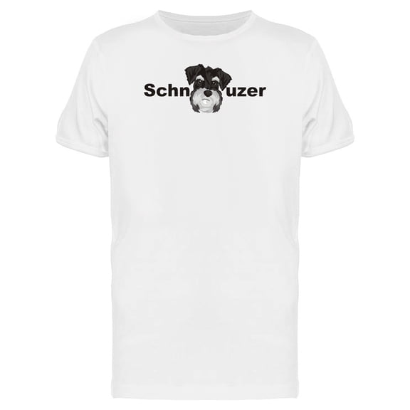 Schnauzer With A As Dog Head Tee Men's -Image by Shutterstock