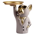 thumbnail image 2 of Elodie Plateau de Rangement Mignon en Résine pour Chien Porte-Clés Décoration de Bureau Gris, 2 of 8