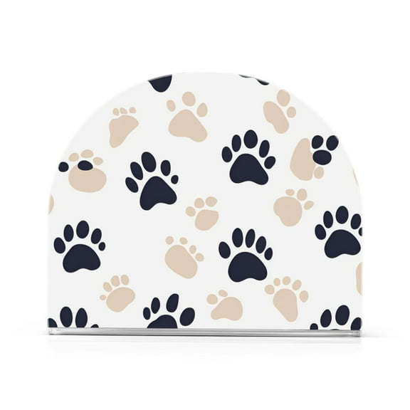 Yayeee Napkin Holder for Table Kitchen Paper Tissue Organization, Black Cat Paw