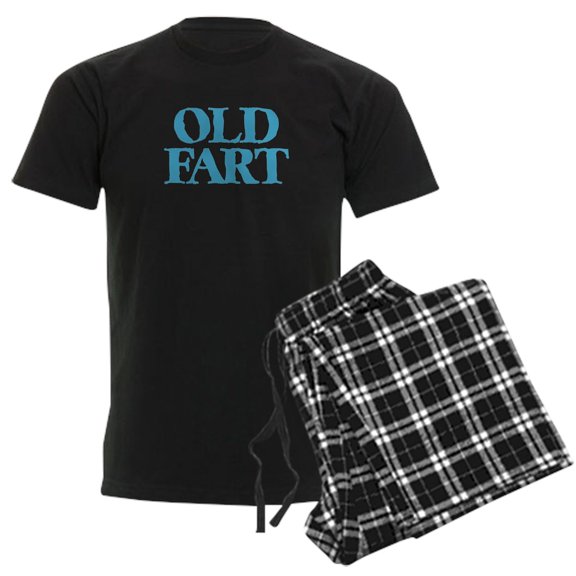 CafePress - Old Fart Men's Dark Pajamas - Men's Dark Loose Fit Cotton Pajama Set