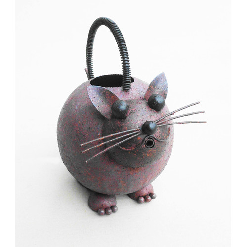 D-Art Collection Iron Cat Watering Can by Overstock