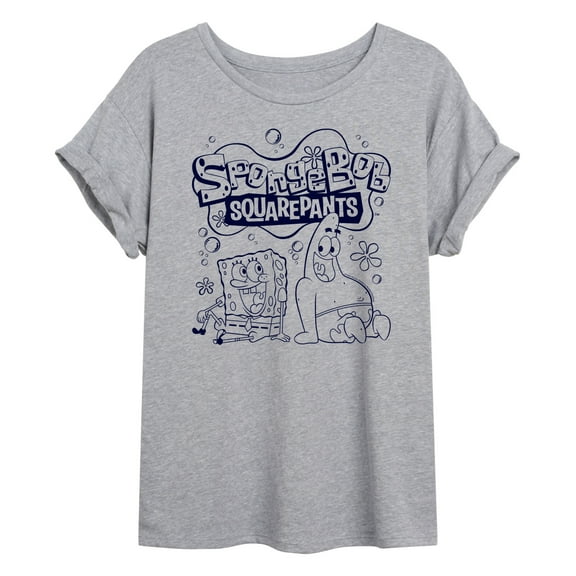 SpongeBob SquarePants - Spongebob Patrick Logo - Women's Oversized T-Shirt
