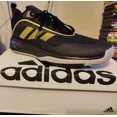 thumbnail image 1 of NEW NIB Mens Ad-id-as OWN THE GAME 3 Core Black Gold Metallic MESH Shoes AUTHENTIC, 1 of 6