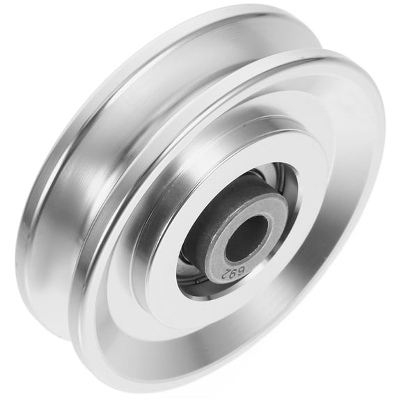 OATIPHO Aluminum Alloy Pulley Wheel for Fitness Equipment Plated Silver Durable Gym Accessory