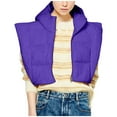 thumbnail image 2 of QUNYINEY Zip Up Puffer Vest for Women Hooded Purple Cropped Fall Waistcoat Loose Fit Cotton with Pockets Sleeveless Fall Jacket Women, 2 of 7