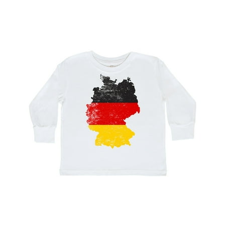

Inktastic German Map Flag Gift Toddler Boy or Toddler Girl Long Sleeve T-Shirt