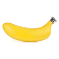 thumbnail image 1 of Tropical Banana Flask with Screw Top - 6oz Stainless Steel Novelty Flask, 1 of 5
