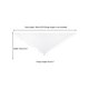 thumbnail image 3 of Chales y envolturas INSPIRE CHIC para vestidos de noche, bufandas triangulares de encaje con flecos para bodas y fiestas formales 70.9"x27.6" blancas, 3 of 5