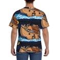 thumbnail image 2 of Naloa Ocean Scene with Noah's Ark Men's T-Shirt Sport T-shirt Men's Basic Tee Casual Men's Shirt, Round Neck, Short Sleeves - 3X-Large, 2 of 5