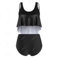 thumbnail image 2 of Más el tamaño de la luna Fase Imprimir volantes baño tankini Rosegal Vestidos casuales de talla grande, 2 of 5