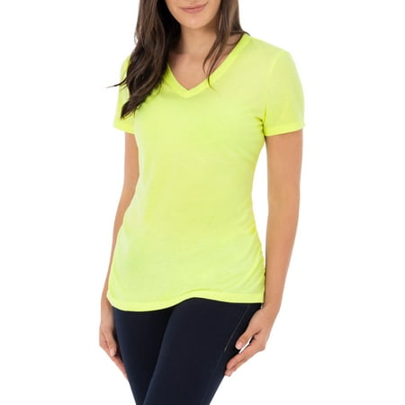 Women’s Short Sleeve V-Neck Ruched Tee Shirt