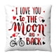 thumbnail image 2 of Funda de almohada corta de forro polar con estampado de coche para San Valentín, decoración del hogar, decoración de habitaciones y paredes, para festivales, fiestas y vacaciones., 2 of 6