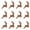 5in#12pc, variant on Yeciiwht LED Christmas Reindeer Wall Decorations, Wooden Illuminated Reindeer Ornaments Xtmas Deer Wall Art for Winter Festival Wall Decor