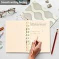 thumbnail image 4 of FORMRS 1-Subject Spiral Notebook 8" x 5" College Ruled 60 Refillable Sheet A5 Hard Cover, 2 Pack, Light Gray Pattern, 4 of 7