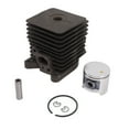 thumbnail image 3 of Cylinder Piston Assembly Kit 33.5mm Aluminum Alloy Trimmer Cylinder Piston Replacement for Homelite S25 Garden Tools Spare Parts, 3 of 5