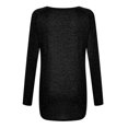 thumbnail image 4 of Top túnica de manga larga para mujer, blusa con estampado Floral de diente de león, camisetas casuales, camisetas, 4 of 4