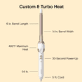 thumbnail image 4 of Conair Double Ceramic 1/2 Inch Curling Iron for Short Hair, White/Rose Gold, 1 Count, 4 of 8