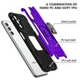 thumbnail image 6 of Samsung Galaxy A13 5G Case, Circlemalls Ring Stand Shockproof Cover+Screen Protector-Purple, 6 of 8