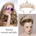 thumbnail image 1 of YAOMOBB Prom Queen Crown Birthday Party Etiquette Set Queen Crown Two piece Etiquette Belt with Letter Printed Long Ribbon, 1 of 7