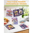 thumbnail image 2 of Swedish Dishcloths for Kitchen, 6 Pack Funny Swedish Dish Cloths Reusable Paper Towels, Super Absorbent Dish Cloths Washable Non-Scratch for Home Kitchen, Cellulose Sponge Cloths No Odor, 2 of 4