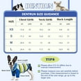 thumbnail image 5 of DENTRUN Fleece Dog Winter Coat, Striped Dog Sweatshirt Hoodie, Doggy Cold Weather Pullover Jacket, Thick Warm Pet Clothes for Small Medium Dogs, 5 of 7