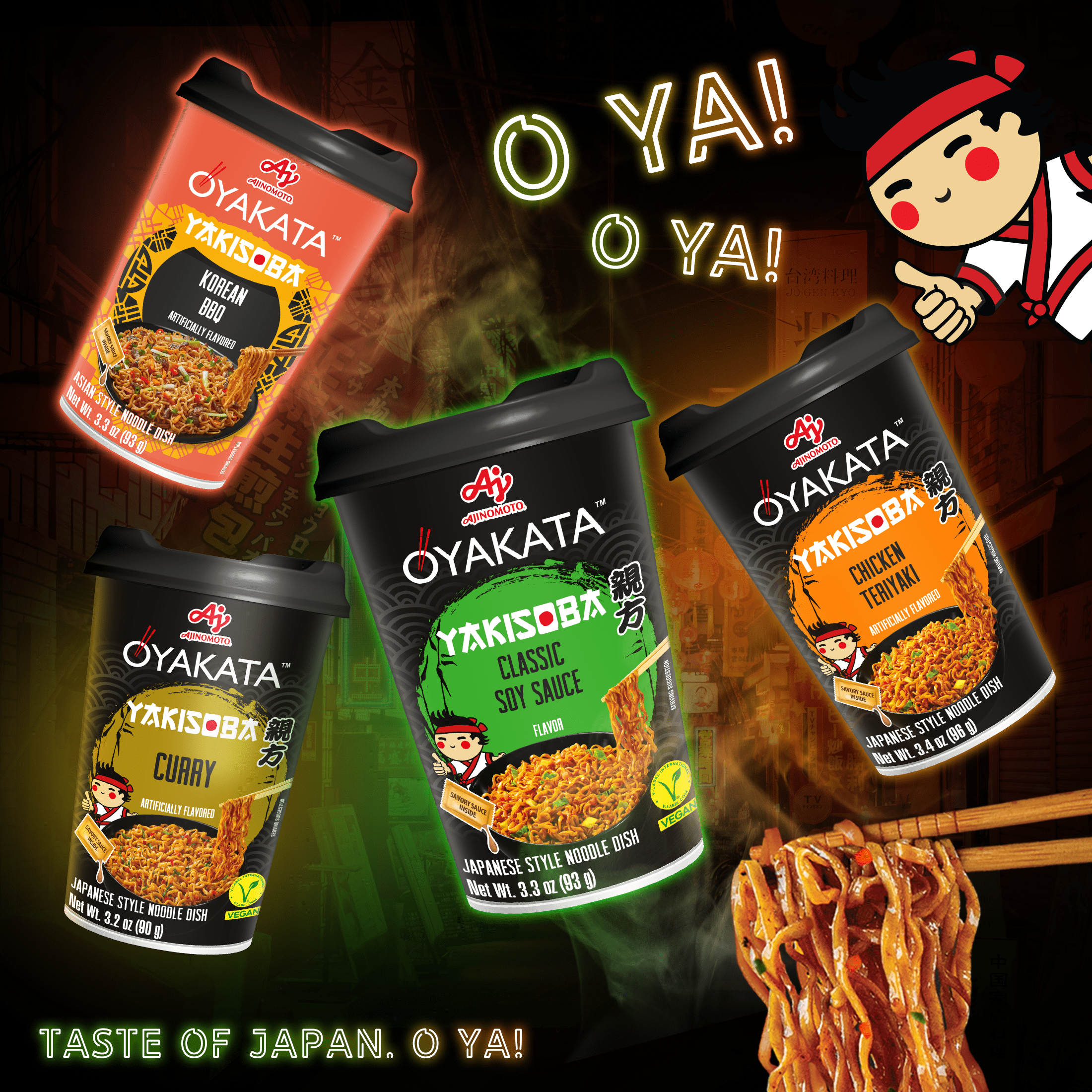Ajinomoto Oyakata Yakisoba Chicken Teriyaki Flavor Instant Noodles