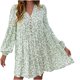 thumbnail image 1 of Vestido Largo Floral Con Estampado Informal de Media Manga de Verano Para Mujer Odeerbi ODB115266, 1 of 4