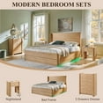 thumbnail image 7 of SinCiDo Modern Nightstand with Storage Drawer, 23.6" Tall Curved Bedside Table with Charging Station for Bedroom, Living Room, 7 of 7
