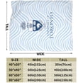 thumbnail image 3 of University of Toronto Logos Fleece Blanket, Very Soft Microfiber Flannel Blanket for Couch Warm and Cozy for All Seasons, 3 of 6
