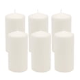thumbnail image 1 of Pillar Candles Stonebriar, blanco sin perfume, 3 x 6, 65 h, quemado, 6 unidades Stonebriar NA, 1 of 9