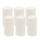 thumbnail image 1 of Pillar Candles Stonebriar, blanco sin perfume, 3 x 6, 65 h, quemado, 6 unidades Stonebriar NA, 1 of 9