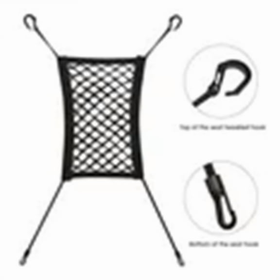 Universal Car Seat Mesh Organizer – Stretchable Elastic Net Storage Pocket Barrier for Kids & Pets – Easy Install Backseat Divider