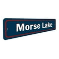 thumbnail image 3 of Lake Name Entrance Novelty Sign, Metal Wall Decor - 4x18 inches, 3 of 4