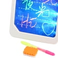 thumbnail image 3 of Vogacara Drawing Pad LED Tablero de escritura Plastic Art Board Pad Niños Portapapeles Pen Brush Set Videojuegos portátiles blanco Vogacara WJ3988-03B, 3 of 6