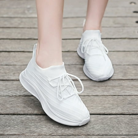 

Quealent Womens Shoes Dressy Casual Women s Slip on Shoes Non Slip Fashion Canvas Sneakers Low Top Casual Shoes White 7