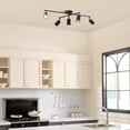 thumbnail image 3 of Globe Electric Modern Industrial 34" 5-Light Matte Black Track Light Swivel Bar Pivoting Shades, 3 of 9