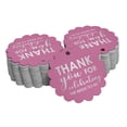 thumbnail image 1 of Inkdotpot Pack Of 100 Thank You Celebrating The Bride To Be Bridal Shower Favor Paper Tags Craft Real Silver Foil Hang Tags, 1 of 6