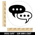 thumbnail image 2 of Conversation Discussion Chat Bubbles Icon Self-Inking Rubber Stamp Ink Stamper - Black Ink - Large 1-1/2 Inch, 2 of 7