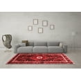 thumbnail image 3 of Ahgly Company Indoor Square Persian Red Traditional Area Rugs, 5' Square, 3 of 4