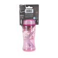 thumbnail image 4 of Nuby Thirsty Kids Tritanfree Flow Pop Up Super Slurp Water Bottle, Flamingo, 1 Pack, 12 Oz, 4 of 4
