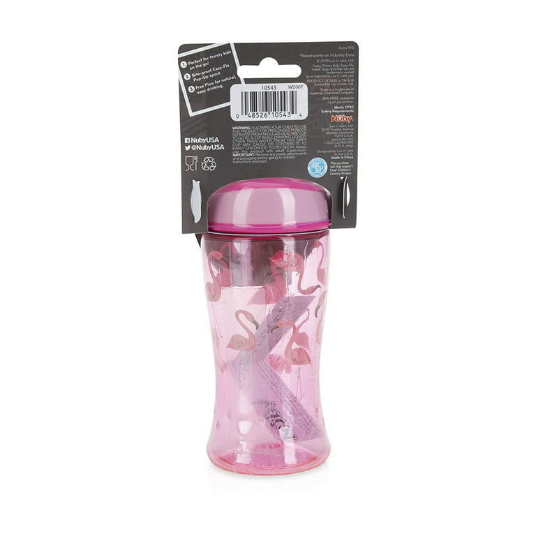 Youth Aladdin Water Bottle with ice pod, BPA Free. Lot of 2 - Pink & Lime  Green