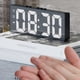 thumbnail image 4 of 2X Reloj Despertador Digital (Alimentado por BateríA) o Reloj de Mesa Alimentado por USB Snooze Modo Nocturno 12/24H Relojes LED ElectróNicos Negro, 4 of 5