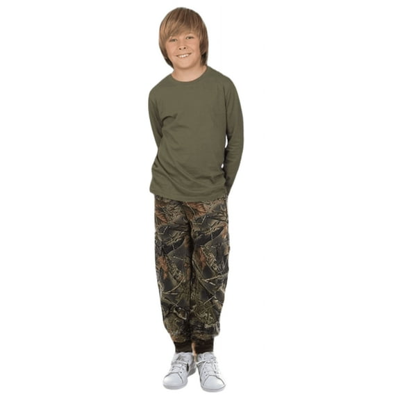 TrailCrest by Treel Boys Camo Pull On Jogger Sweatpants, Size 5, Camouflage (New 2024 Specs)
