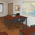 thumbnail image 2 of Regency Kee 66" x 24" Training Table, Cherry/Black and 2 Zeng Stack Chairs, Multiple Colors, 2 of 7