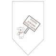 thumbnail image 2 of Christmas Pet and Dog Bandana Rhinestone, "Santa, Please Stop Here", 2 of 9