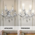 thumbnail image 3 of Lámpara de Pared Gamalux Cristal Cortado María Theresa 5 luces, 3 of 10