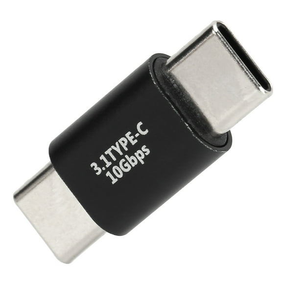 USB C Extender Adapter, USB-C Male To Male Adapter Aluminum Alloy Shell Easy Installation For Offices For Family